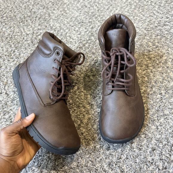 Feelgrounds Patrol Winter barefoot boots US 12 Dark Brown Chukka Boot READ main image 4